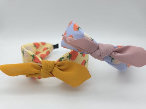 Erdbeer Stoff Haarreifen